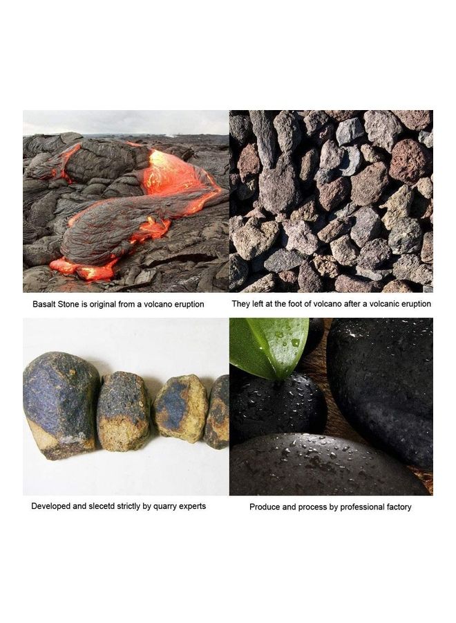 AR 6 Pcs Massage Hot Stone Set Natural Lava Heated Stones Basalt Warmer Rock for Spa, Massage Therapy  - Image 4