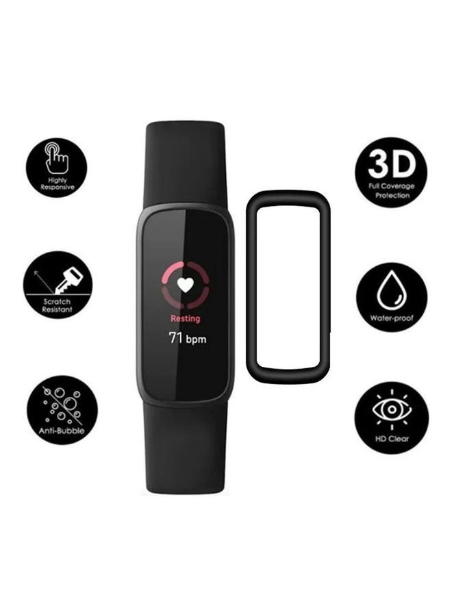 FITME Pack Of 4 3D Screen Protector For Fitbit Luxe Black  - Image 3