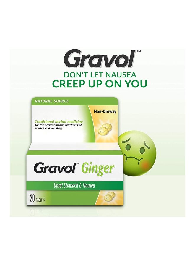 Gravol - Ginger Liquid Gel For Upset Stomach And Nausea 24 Capsule - Image 1