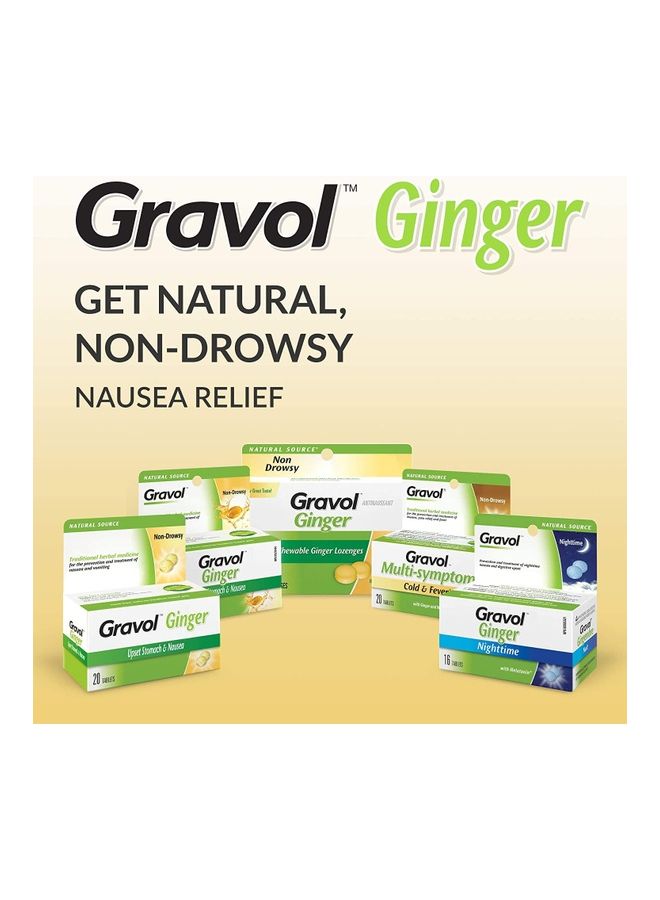 Gravol - Ginger Liquid Gel For Upset Stomach And Nausea 24 Capsule - Image 1