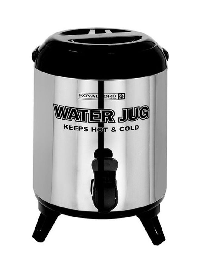 Royalford Double Wall Thermos Flask Silver/Black 2.8Liters  - Image 1