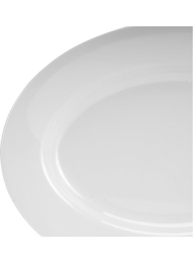 DELCASA Melamine Oval Tray White 12inch  - Image 3