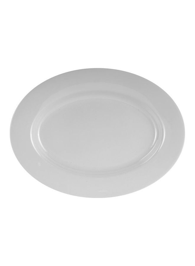 DELCASA Melamine Oval Tray White 12inch  - Image 2