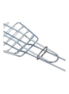 DELCASA Fish Grill Barbecue Net Basket Silver/Red 65x15cm  - Image 4