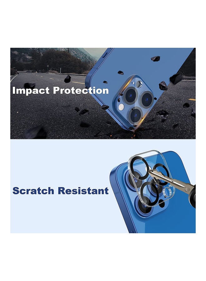 3D Curved Tempered Glass Camera Lens Protector Compatible With IPhone 13 Pro Max Clear - Image 2