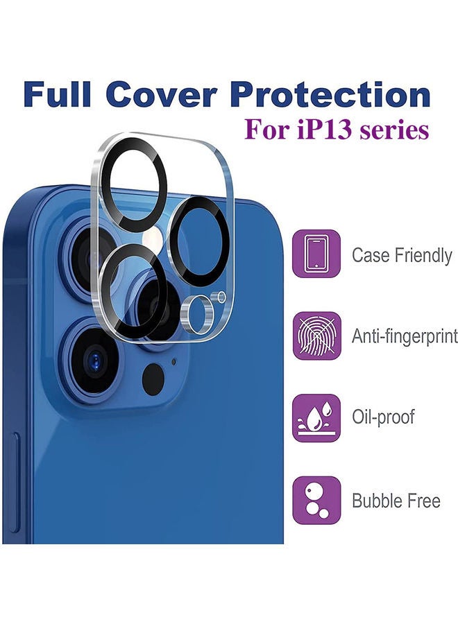 Generic - 3D Curved Tempered Glass Camera Lens Protector Compatible With IPhone 13 Clear - Image 1
