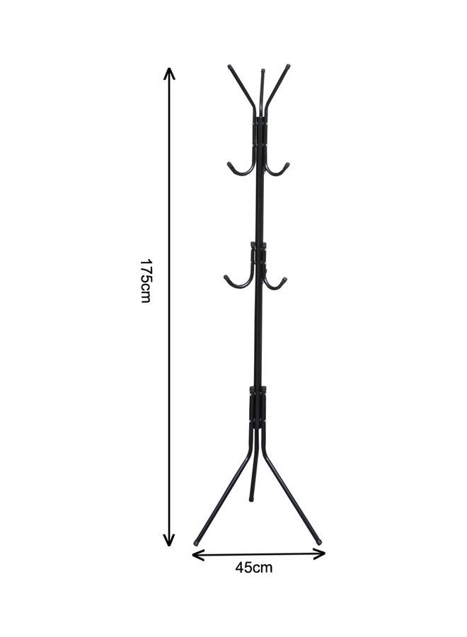 Hook Coat Hanger Clothes Stand Black 61 x 45 x 175cm - v1634797167/N51491081A_2