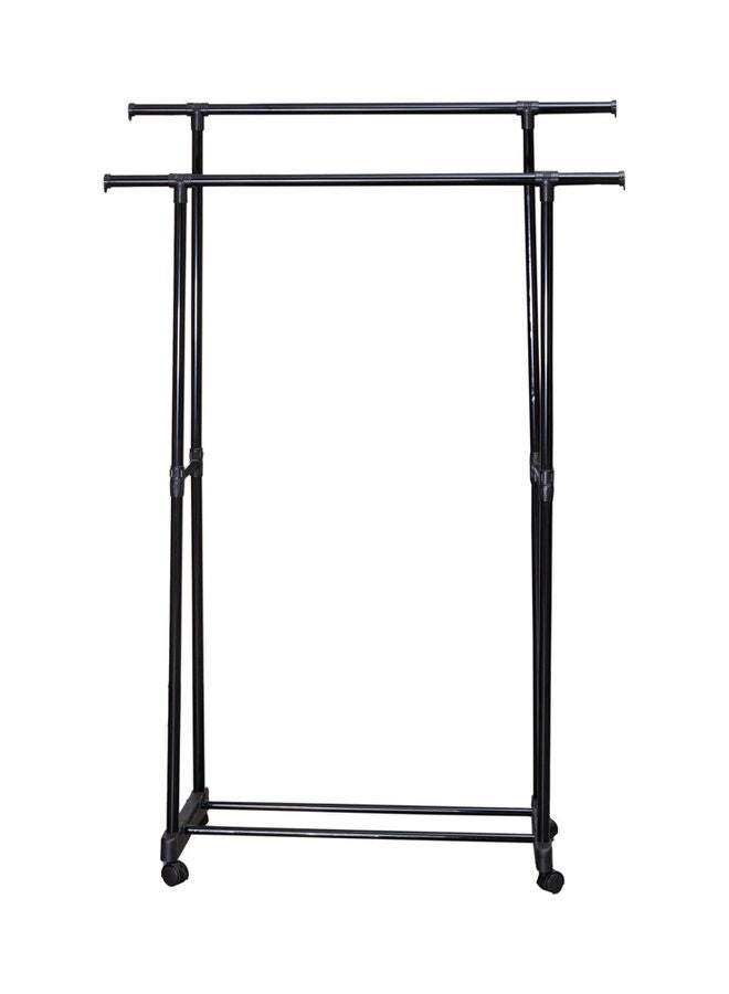 دبيلو تي- إيزي كير رف ملابس متعدد الأغراض بقضيب مزدوج مع رف سفلي متعدد الألوان 78.5 x 39 x 165سم - Image 1