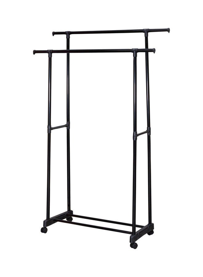 دبيلو تي- إيزي كير رف ملابس متعدد الأغراض بقضيب مزدوج مع رف سفلي متعدد الألوان 78.5 x 39 x 165سم - Image 3