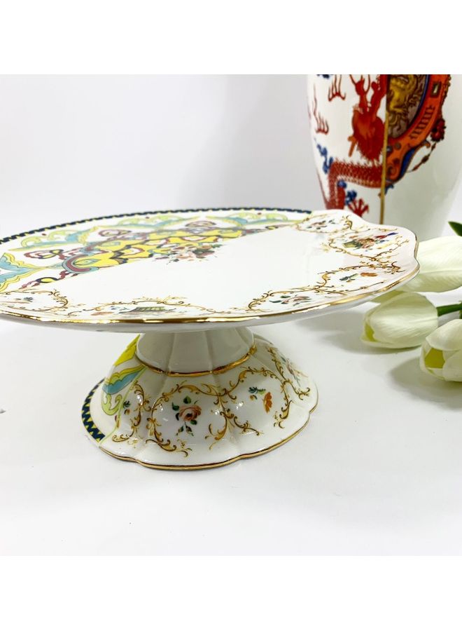 SELETTI Hybrid Leandra Porcelain Cake Stand White 20cm - Image 2