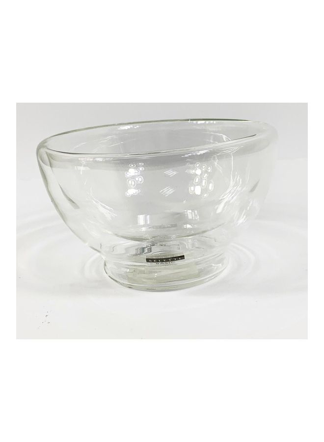 SELETTI Standard Borosilicare Glass Double Wall Bowl Clear 9cm - Image 1