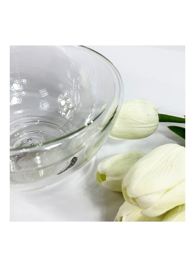 SELETTI Standard Borosilicare Glass Double Wall Bowl Clear 9cm - Image 2