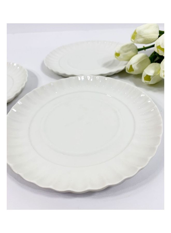 SELETTI The Small Ripple Plate White 19cm - Image 2