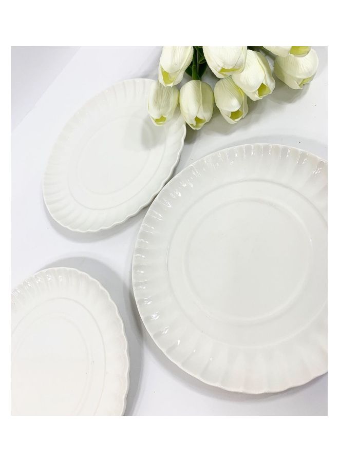 SELETTI The Small Ripple Plate White 19cm - Image 3