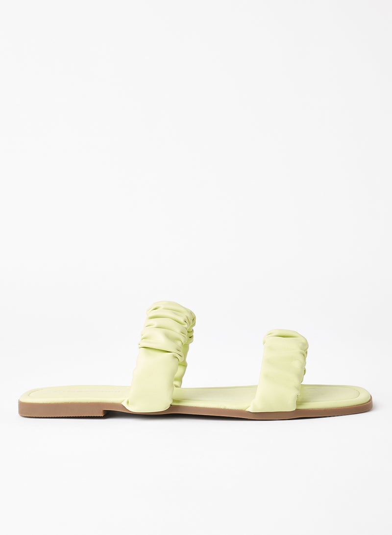 Geoomnii - Comfortable Footbed Trendy Flat Sandals Gardi Green - Image 1