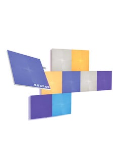Pack Of 9 Canvas Square Expansion Touch And Rhythm Sensitive LED Light Panels Multicolour