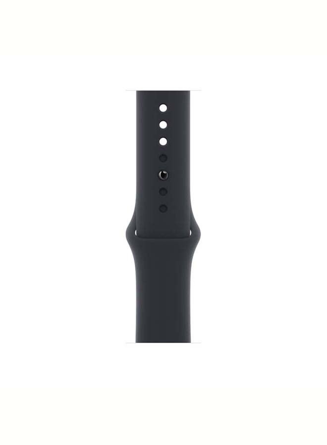 Apple - Watch SE 2021 GPS, 44mm Space Grey Aluminium Case With Midnight Sport Band Space Grey - Image 1