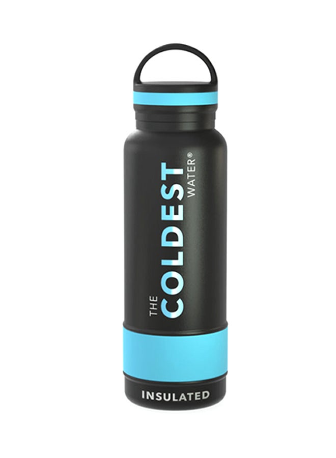 THE COLDEST WATER Premium Water Bottle Black - Image 2