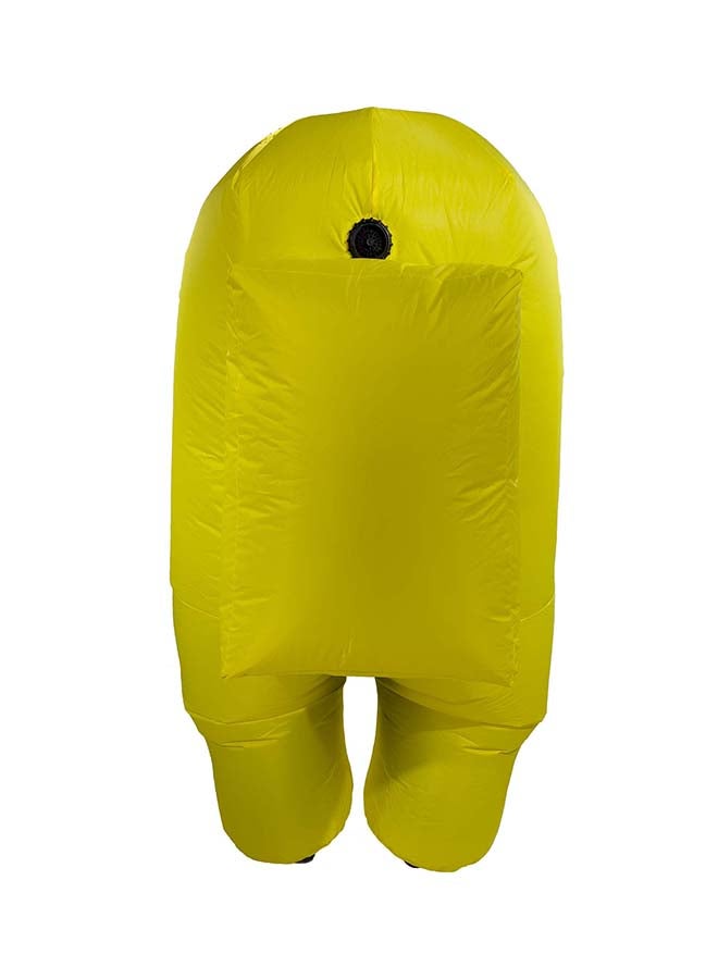 Among Us Inflatable Adult Costume Yellow  10512 - Image 2