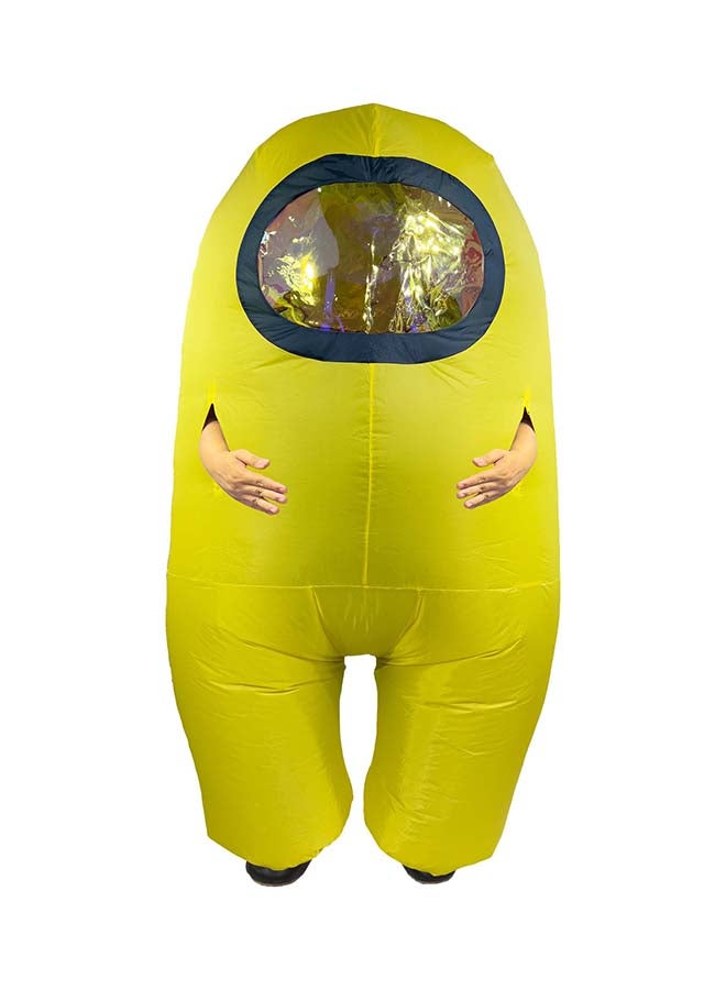 Among Us Inflatable Adult Costume Yellow  10512 - Image 5