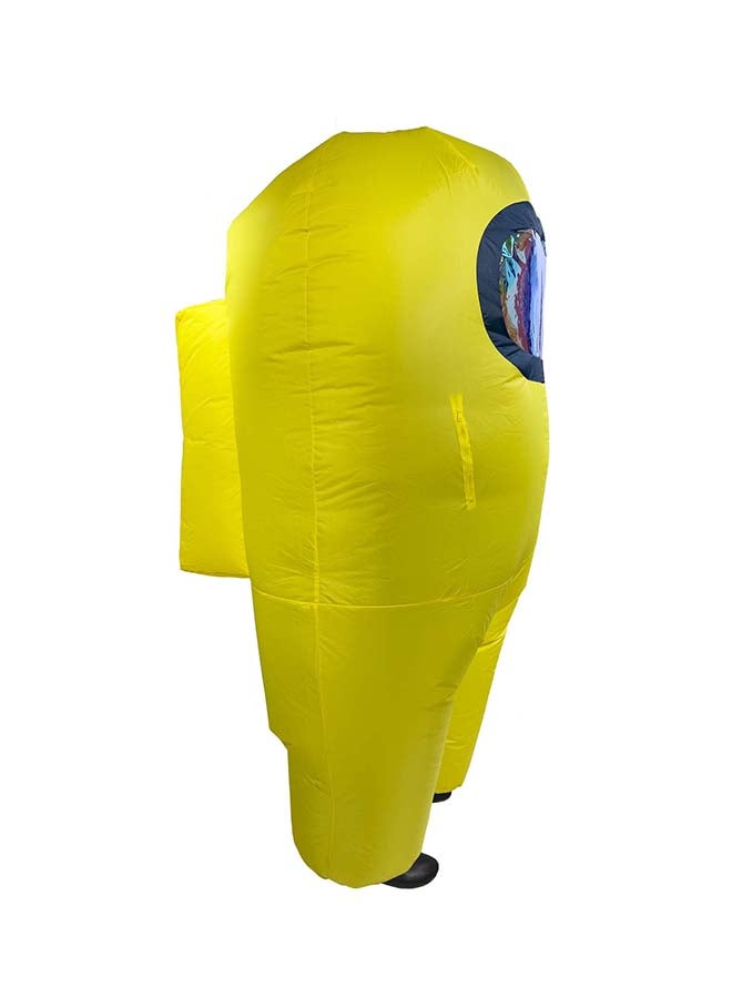 Among Us Inflatable Adult Costume Yellow  10512 - Image 4