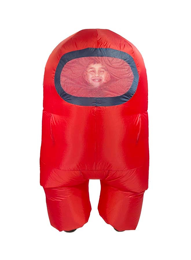 Among Us Inflatable Child Costume Red  10531 - Image 4