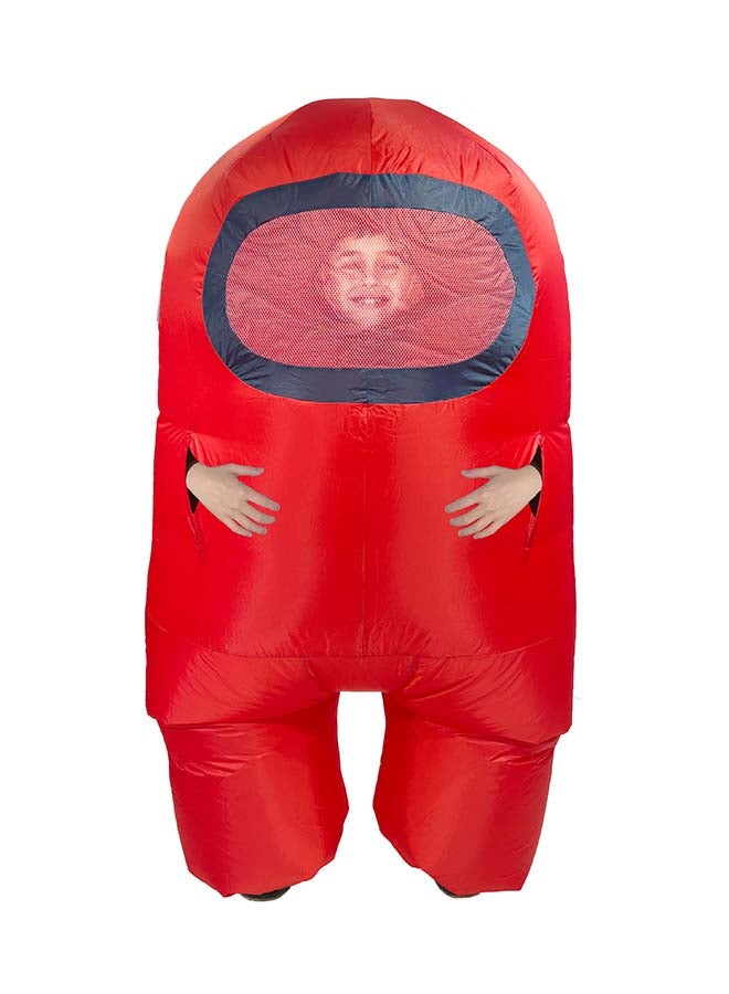Among Us Inflatable Child Costume Red  10531 - Image 5