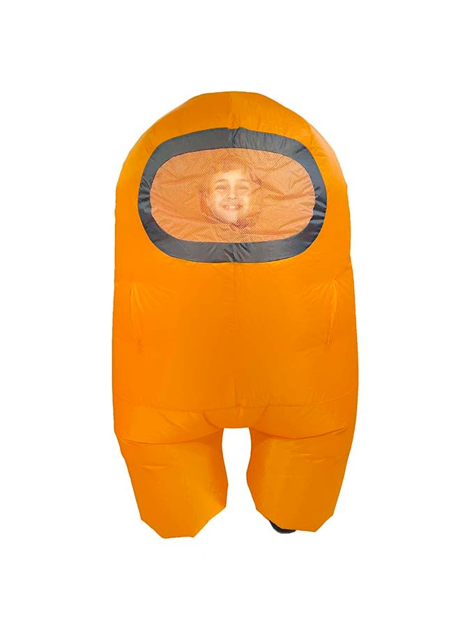 Among Us - Inflatable Child Costume Orange            10535 - Image 1