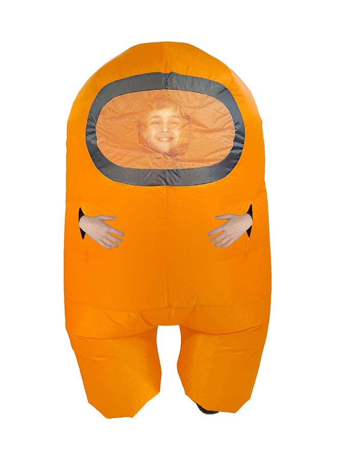 Among Us - Inflatable Child Costume Orange            10535 - Image 1