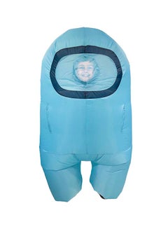 Among Us Inflatable Child Costume Cyan 10538  - Image 5