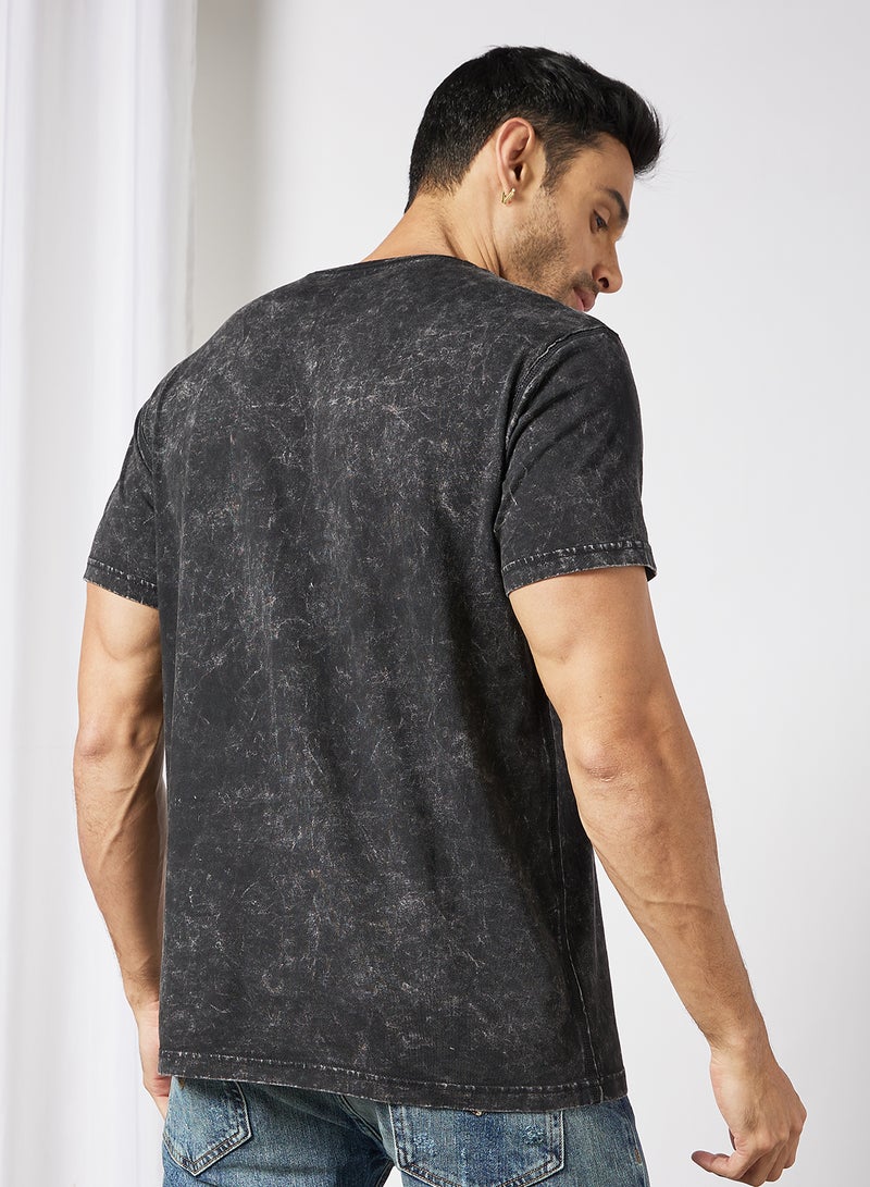 GUESS - College Logo T-Shirt Black - Image 1