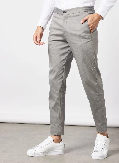 SELECTED Slim Flex Basic Pants Grey Melange