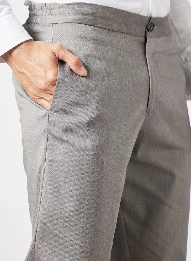 SELECTED Slim Flex Basic Pants Grey Melange
