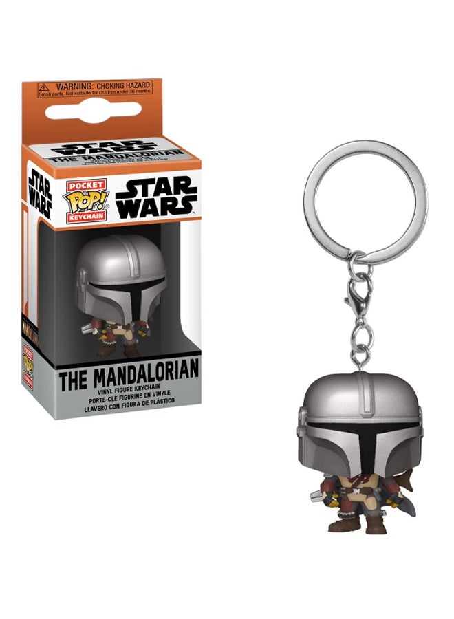 فانكو سلسلة مفاتيح بتصميم شخصية ذا ماندولوريان من فيلم "Star Wars" ألوان متعددة - Image 2