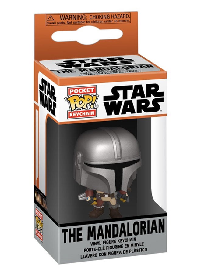 فانكو سلسلة مفاتيح بتصميم شخصية ذا ماندولوريان من فيلم "Star Wars" ألوان متعددة - Image 3