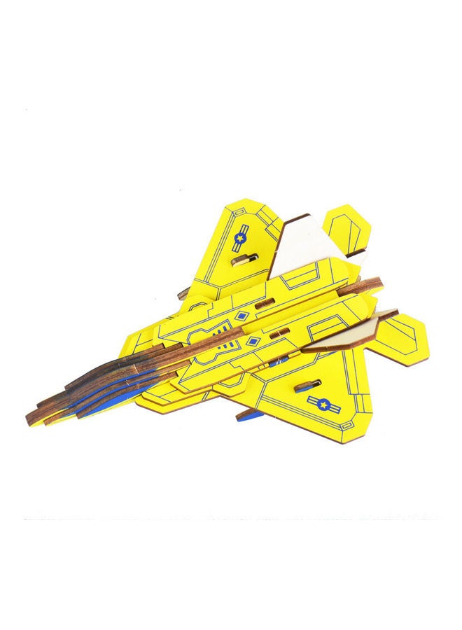 Life Full - DIY 3D Wooden Puzzle- Lockheed Martin F-22 Raptor 17.0x21.0x0.6cm - Image 1
