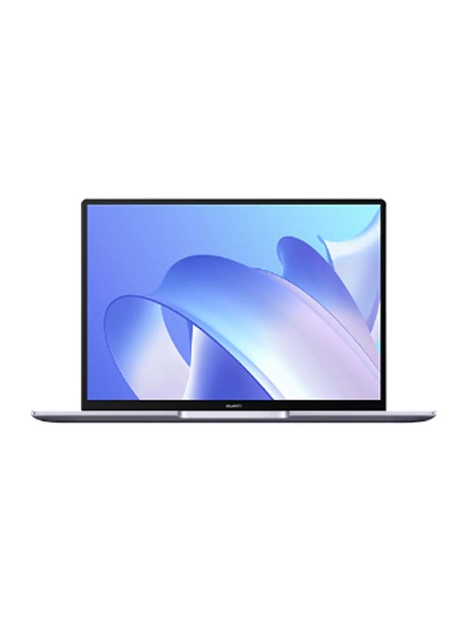 HUAWEI - Matebook 14 2021 KELVIND-WDH9A Laptop With 14 Inch LED Display, Intel Core i5 11th Gen CPU 2.4GHz, 8GB RAM, 512GB SSD, Intel Iris Xe Graphics, Win 10 Arabic Space Grey - Image 1