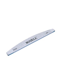 NOVELL Edge Half Moon Zebra 180 Nail File Silver 