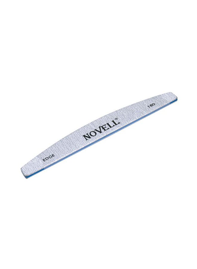 Edge Half Moon Zebra 180 Nail File Silver