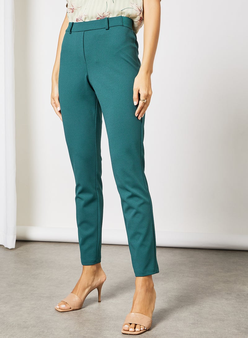 I.Scenery - High Waist Tapered Pants Sea Moss - Image 1