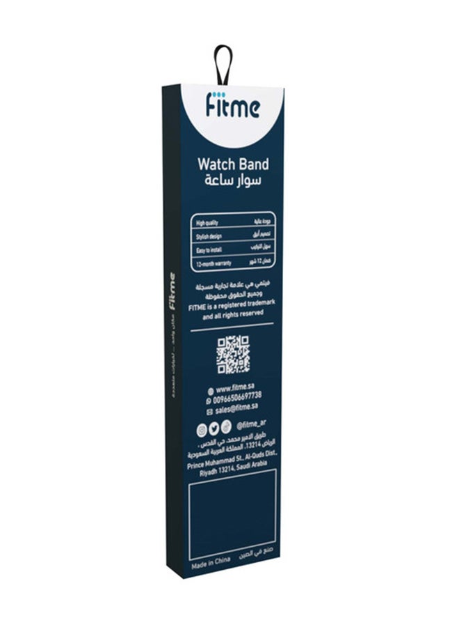 FITME - Replacement Milanese Band for Fitbit Luxe Silver - Image 1