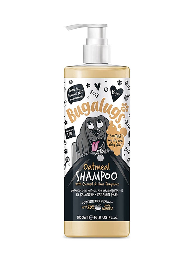 BUGALUGS Oatmeal And Aloe Vera Dog Shampoo Multicolour 500ml  - Image 1