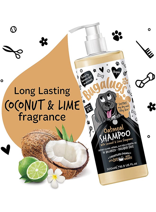 BUGALUGS Oatmeal And Aloe Vera Dog Shampoo Multicolour 500ml  - Image 2