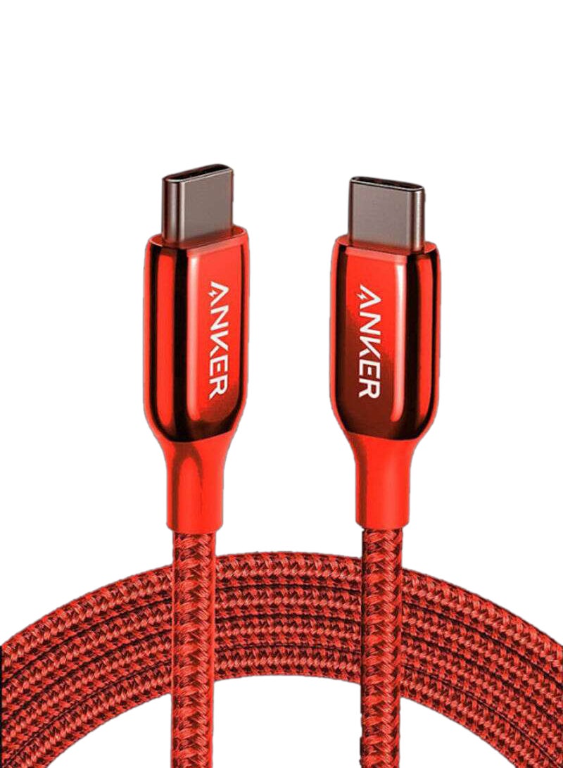 آنكر - كابل باور لاين بلس III من USB C إلى USB C طراز A8863H91 أحمر - Image 1