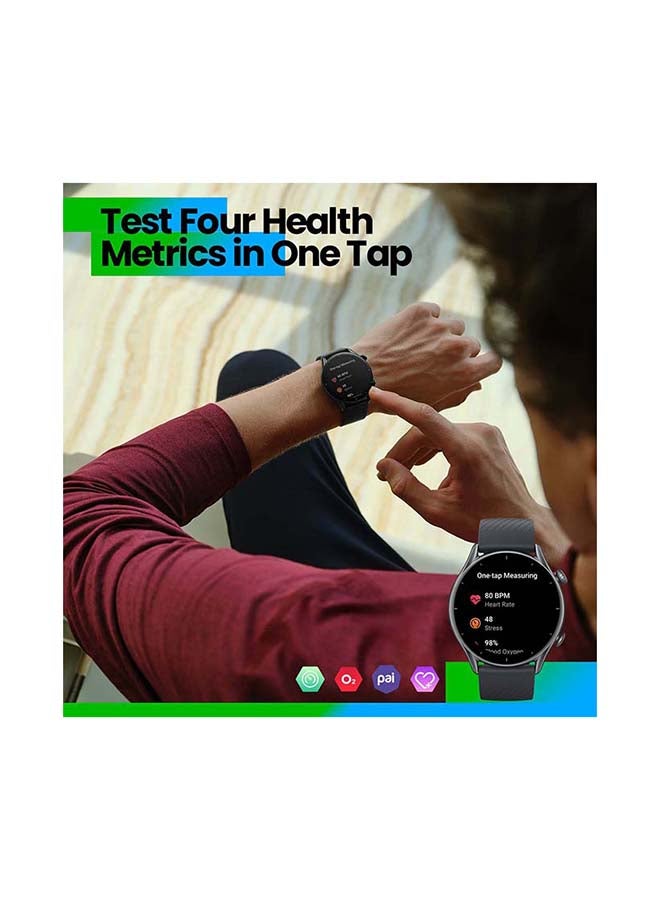 Amazfit - GTR 3  Ultra HD AMOLED Display Smartwatch Thunder Black - Image 1