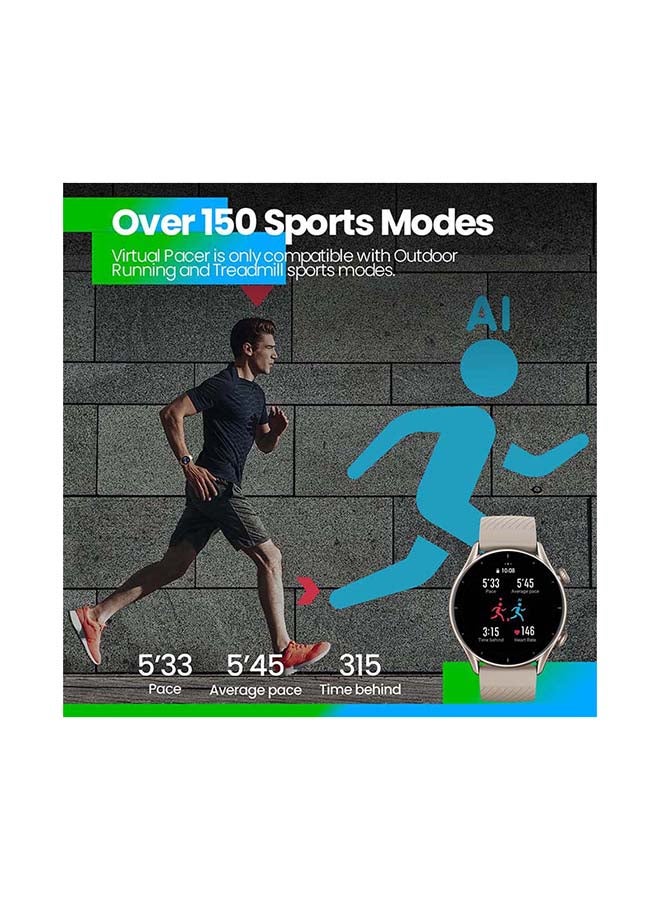 Amazfit - GTR 3  Ultra HD AMOLED Display Smartwatch Thunder Black - Image 1