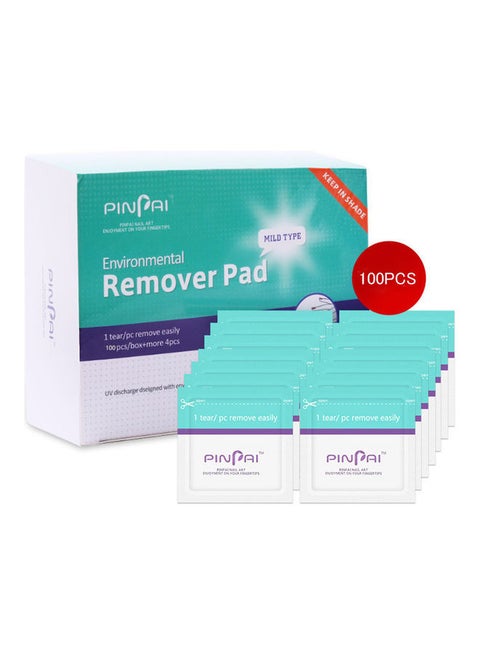 100-Piece Environmental Remover Pad Clear