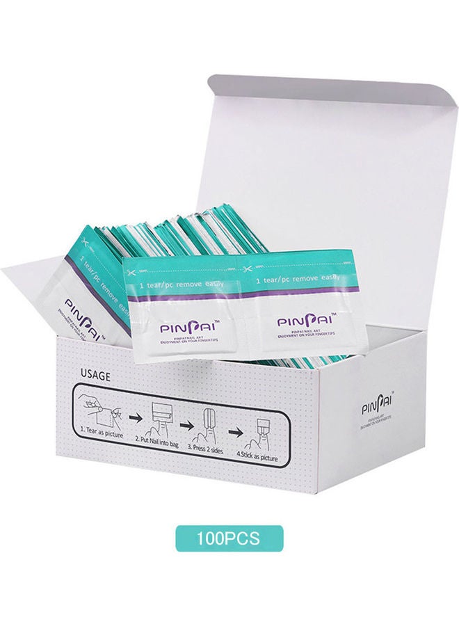 Pinpai - 100-Piece Environmental Remover Pad Clear - Image 1