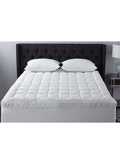 Mattress Topper With Pillow Set Microfiber White 90x190cm - v1634815205/N51192758A_1