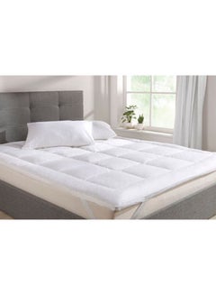 Maestro Mattress Topper With Pillow Set Microfiber White 90x190cm  - Image 2